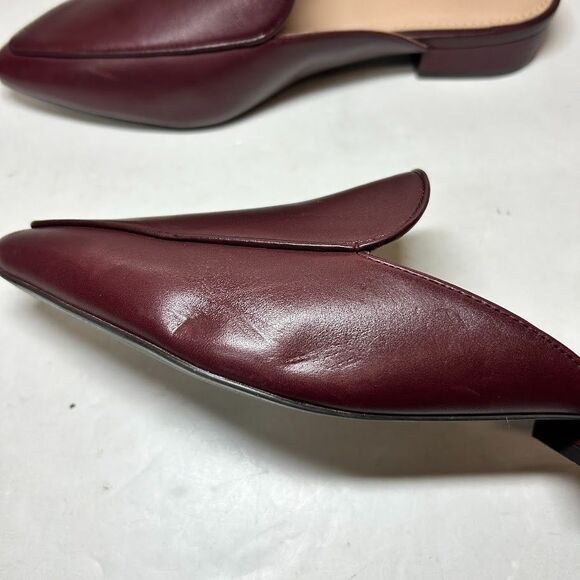 Cole Haan Womens 6.5 B Bloodstone Leather Piper Mule Flat Loafers DISPLAY HB6 - Picture 4 of 7